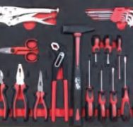26074 74pc tools 1/4″ 1/2″ Chrome Vanadium in Tool Cabinet