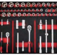 26124 124pc tools ( 2401+2402+2403+2404 ) Chrome Vanadium in Tool Cabinet