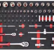 26167 167pc tools (6.3mm) & (12.7mm) in Tool Cabinet
