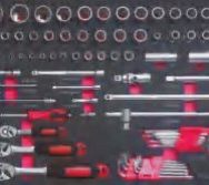 26184 184pc tools ( 2506+2507+2508+2509+2510 ) in Tool Cabinet