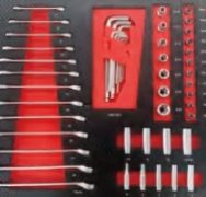 26185 185pc tools (6.3mm) & (9.5mm) & (12.7mm) in Tool Cabinet