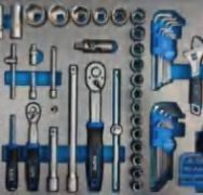 27182 182pc tools (6.3mm) & (12.7mm) in Tool Cabinet