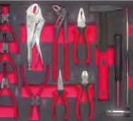 27184 184pc tools ( 2506+2507+2508+2509+2510 ) in Tool Cabinet