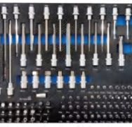 27254 254pc tools in Tool Cabinet
